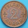 Монета Исландия 2 эйре 1938 год.