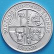 Монета Исландии 500 крон 1974 год. Первые поселенцы. Серебро.