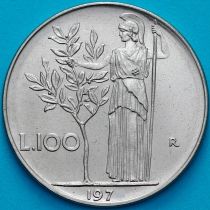 Италия 100 лир 1974 год. BU