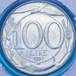 Монета Италия 100 лир 1998 год. BU