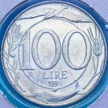 Италия 100 лир 1998 год. BU