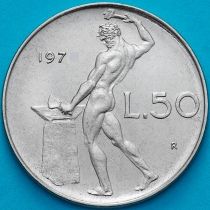 Италия 50 лир 1974 год. BU