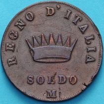 Королевство Италия 1 сольдо 1809 год.