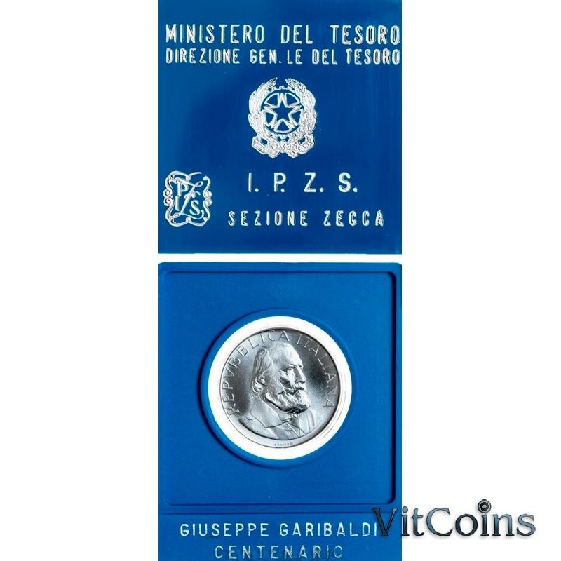 Монета Италия 500 лир 1982 год. Гарибальди. Серебро. Монета Италия 500 лир 1982 год. Гарибальди. Серебро.