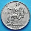 Монета Италии 1 лира 1923 год.
