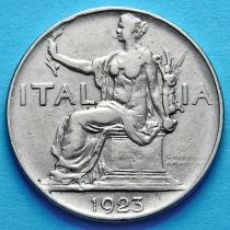 Италия 1 лира 1923 год.