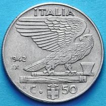 Италия 50 чентезимо 1942 год. XX. Магнитная.