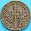 Монета Италия 10 чентезимо 1940 год.
