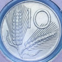 Италия 10 лир 2000 год. BU