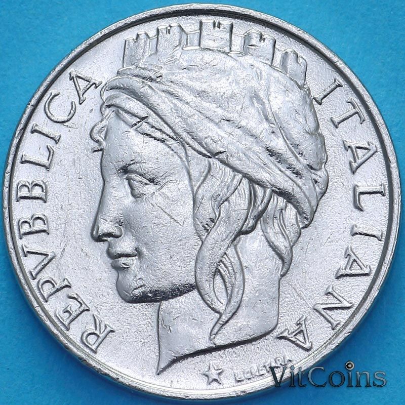 Монета Италия 50 лир 1996 год Монета Италия 50 лир 1996 год