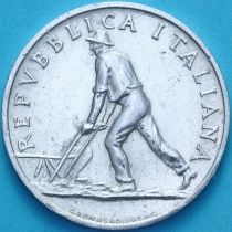 Италия 2 лиры 1950 год. Пахарь. №2