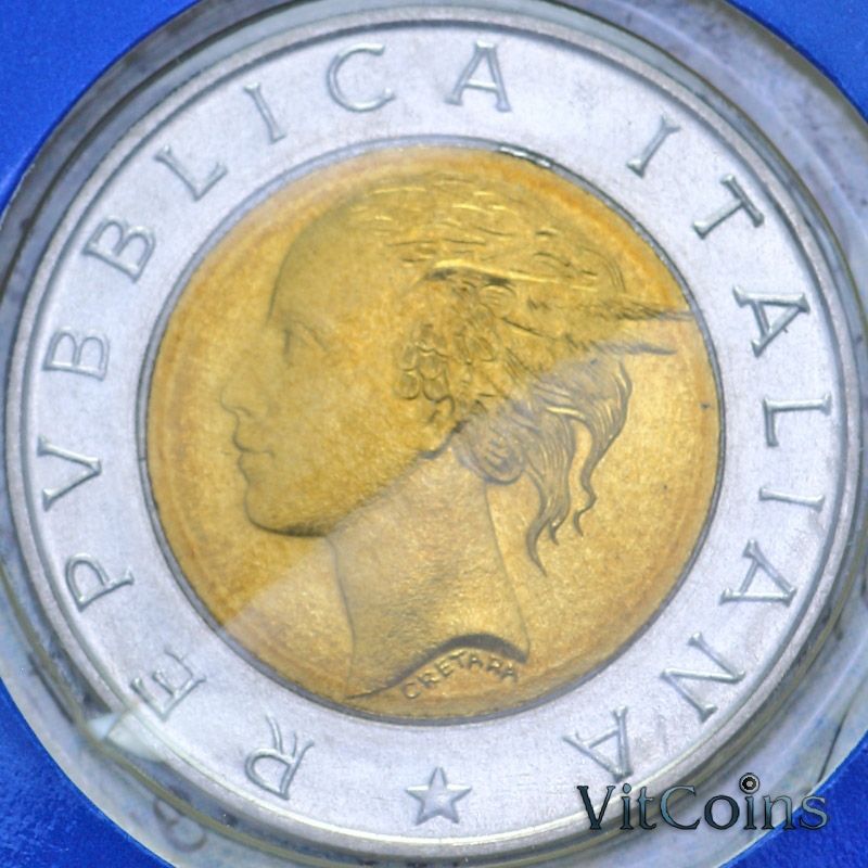 Монета Италия 500 лир 1998 год. 20 лет IFAD. BU Монета Италия 500 лир 1998 год. 20 лет IFAD. BU