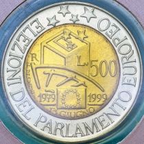Италия 500 лир 1999 год. Европарламент. BU