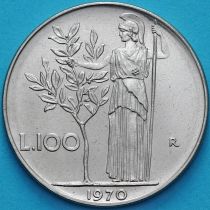 Италия 100 лир 1970 год.