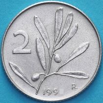 Италия 2 лиры 1998 год. Пчела.