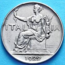 Италия 1 лира 1922 год.