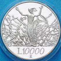 Италия 10000 лир 2000 год. Миллениум. Иисус. Пруф
