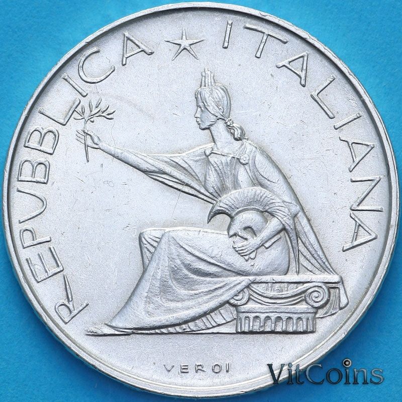 Монета Италия 500 лир 1961 год. Объединение Италии. №2