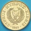 Монета Кипр 10 центов 1983 год.
