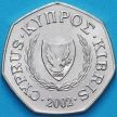 Монета Кипр 50 центов 2002 год.