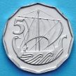 Монета Кипра 5 милс 1982 год.