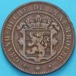 Монета Люксембург 10 сантим 1865 год.