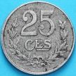 Монета Люксембург 25 сантим 1919 год.