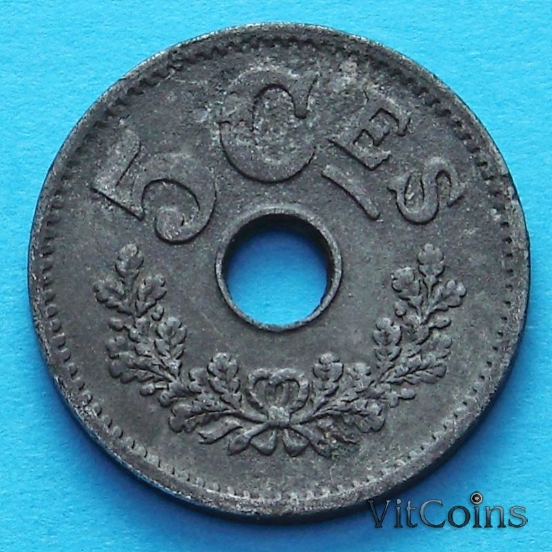 Монета Люксембурга 5 сантим 1915 год.