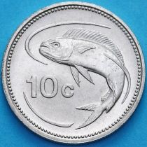 Мальта 10 центов 1986 год. UNC