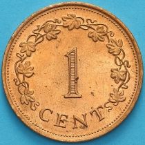Мальта 1 цент 1977 год. UNC