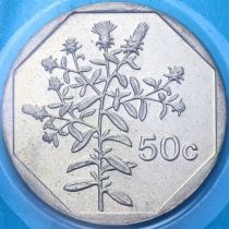Мальта 50 центов 2005 год. BU
