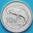 Монета Мальты 10 центов 1991-2005 год.