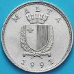 Монета Мальта 25 центов 1991 год.