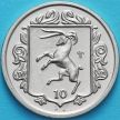 Монета Остров Мэн 10 пенсов 1985 год. Отметка АВ