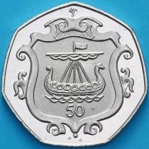 Остров Мэн 50 пенсов 1985 год. АА