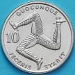 Монета Остров Мэн 10 пенсов 1992 год. Трискелион. АС
