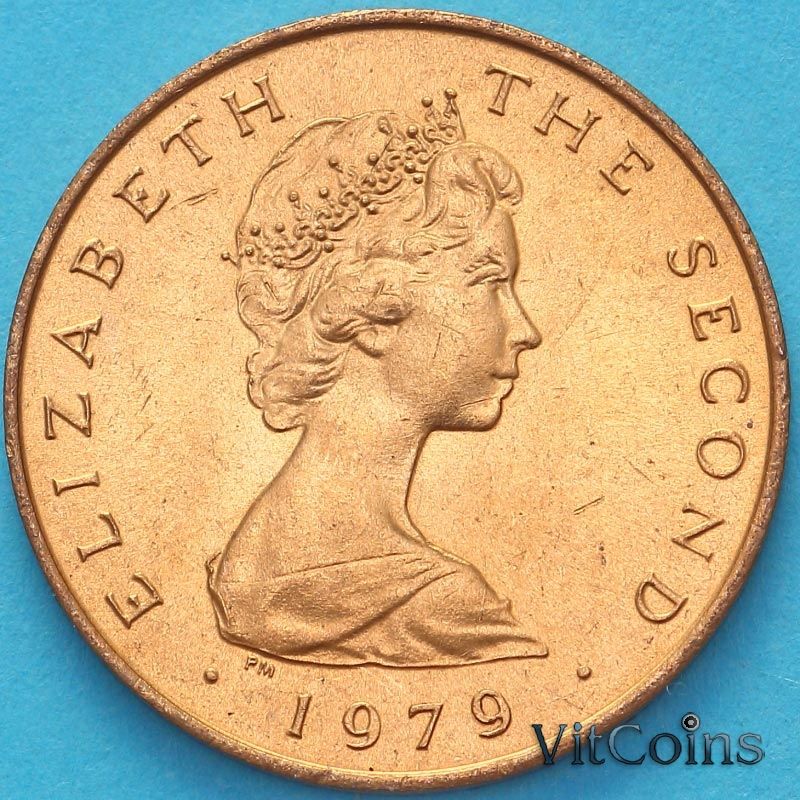 Монета Остров Мэн 1 пенни 1979 год.  AC