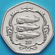 Монета Остров Мэн 20 пенсов 1987 год. Атлантическая сельдь. АА