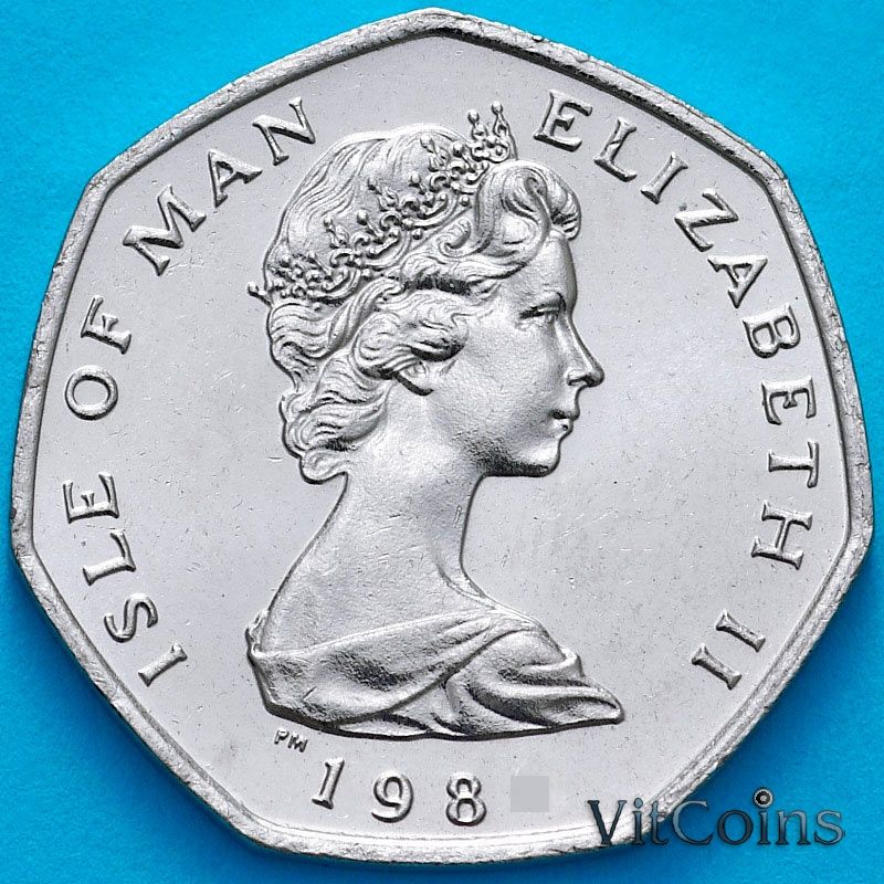 Монета Остров Мэн 20 пенсов 1984 год. Атлантическая сельдь. АА Монета Остров Мэн 20 пенсов 1984 год. Атлантическая сельдь. АА