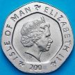 Монета Остров Мэн 20 пенсов 2004 год. АВ. Часы замка Рушен.