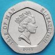Монета Остров Мэн 20 пенсов 1993 год. Комбайн, новый дизайн.