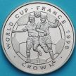 Монета Острова Мэн 1 крона 1998 год. ЧМ по футболу. Удар головой по мячу.