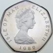 Монета Остров Мэн 50 пенсов 1980 год. Пруф