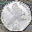 Монета Остров Мэн 50 пенсов 2023 год. Сокол. BU