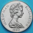 Монета Остров Мэн 1 крона 1980 год. Олимпиада, Лейк-Плэсид.
