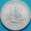 Монета Остров Мэн 1 крона 1979 год. Каракка. Серебро