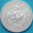 Монета Остров Мэн 1 крона 1980 год. Дерби. Серебро