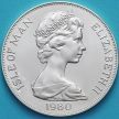 Монета Остров Мэн 1 крона 1980 год. Олимпиада, Лейк-Плэсид. Серебро