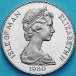 Монета Остров Мэн 1 крона 1980 год. Королева-мать. Пруф