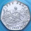 Монета Остров Мэн 50 пенсов 2024 год. Первый Гран-при острова Мэн в 1923 году. BU
